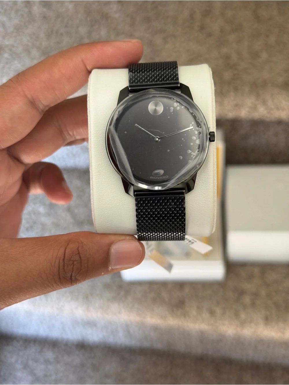 Movado Bold quartz Black Mesh Men's Watch